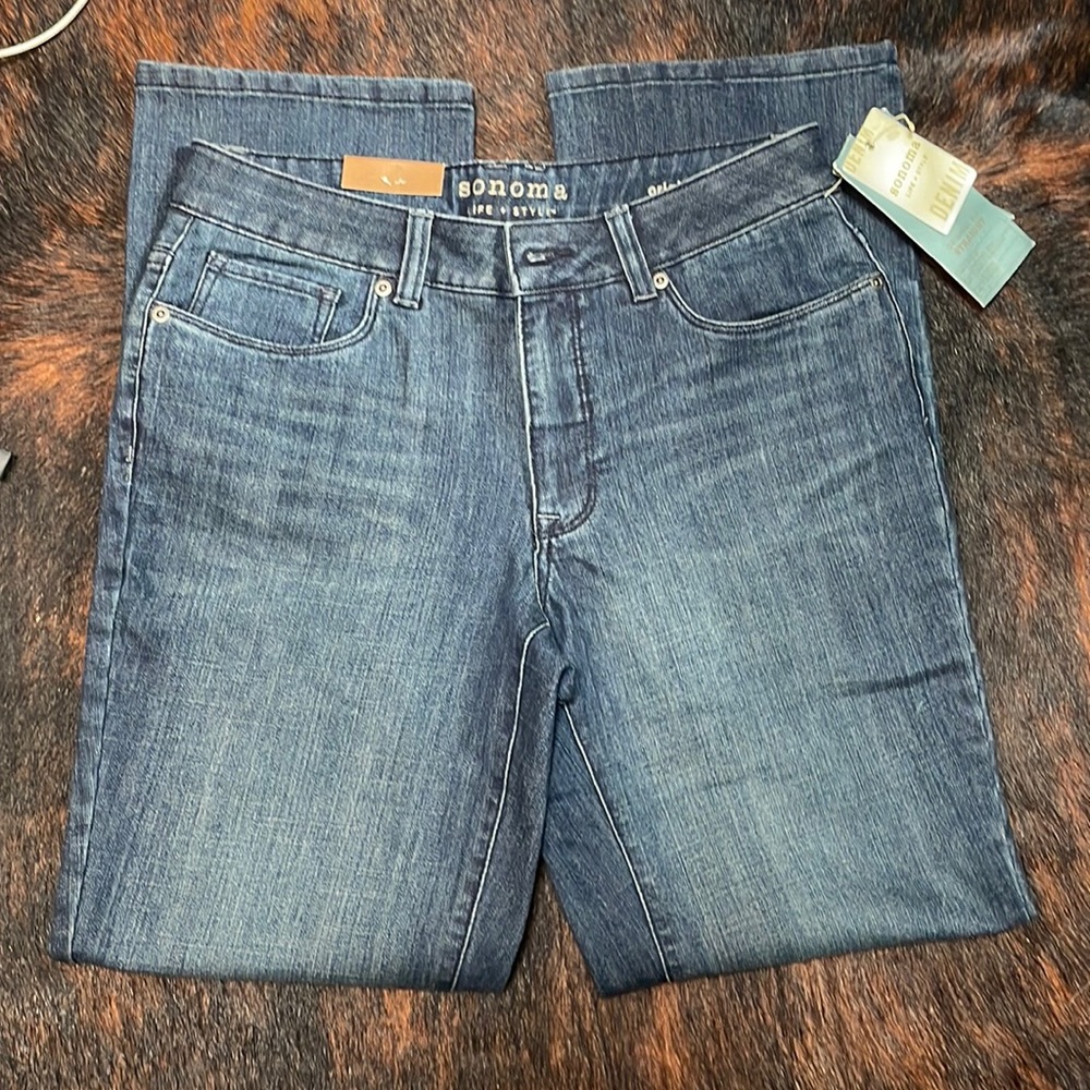 NWT Sonoma original fit straight leg jeans size 4